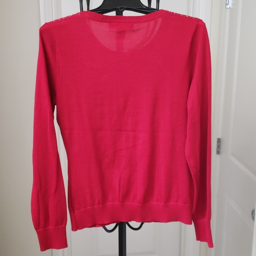 Sequined Red Cardigan - Picture 4 of 5